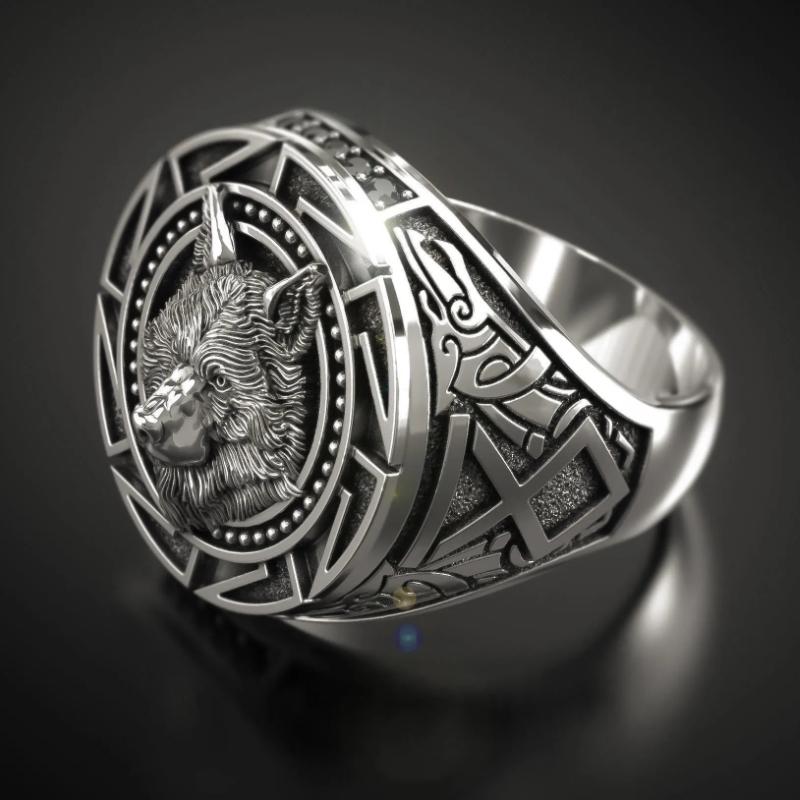 

New Male Iron Knights Templar Cross Silver Color Band 316L Stainless Steel Ring Vintage Mason Jewelry Rings for Men 13