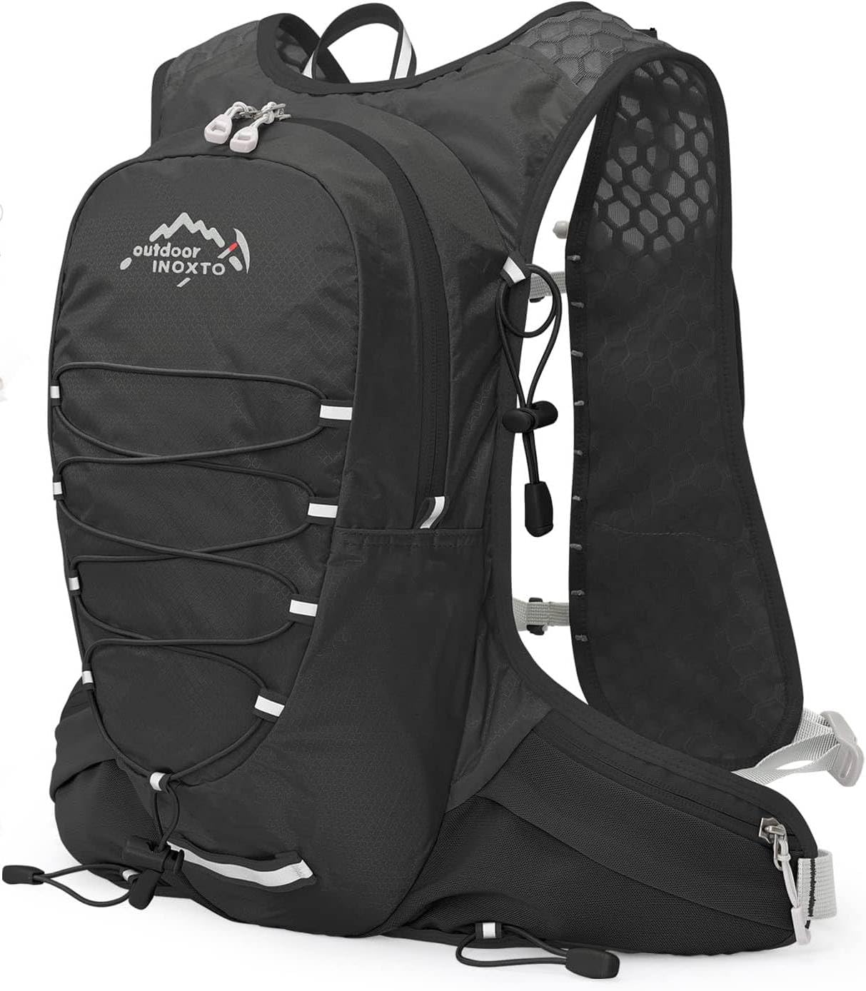 

Беговой рюкзак спортивный ультралегкий 140 г в комплекте для пешего туризма, трейлраннинга, велосипедных гонок, марафона, легкий, светоотражающий, дышащий, 5 л, гидратор