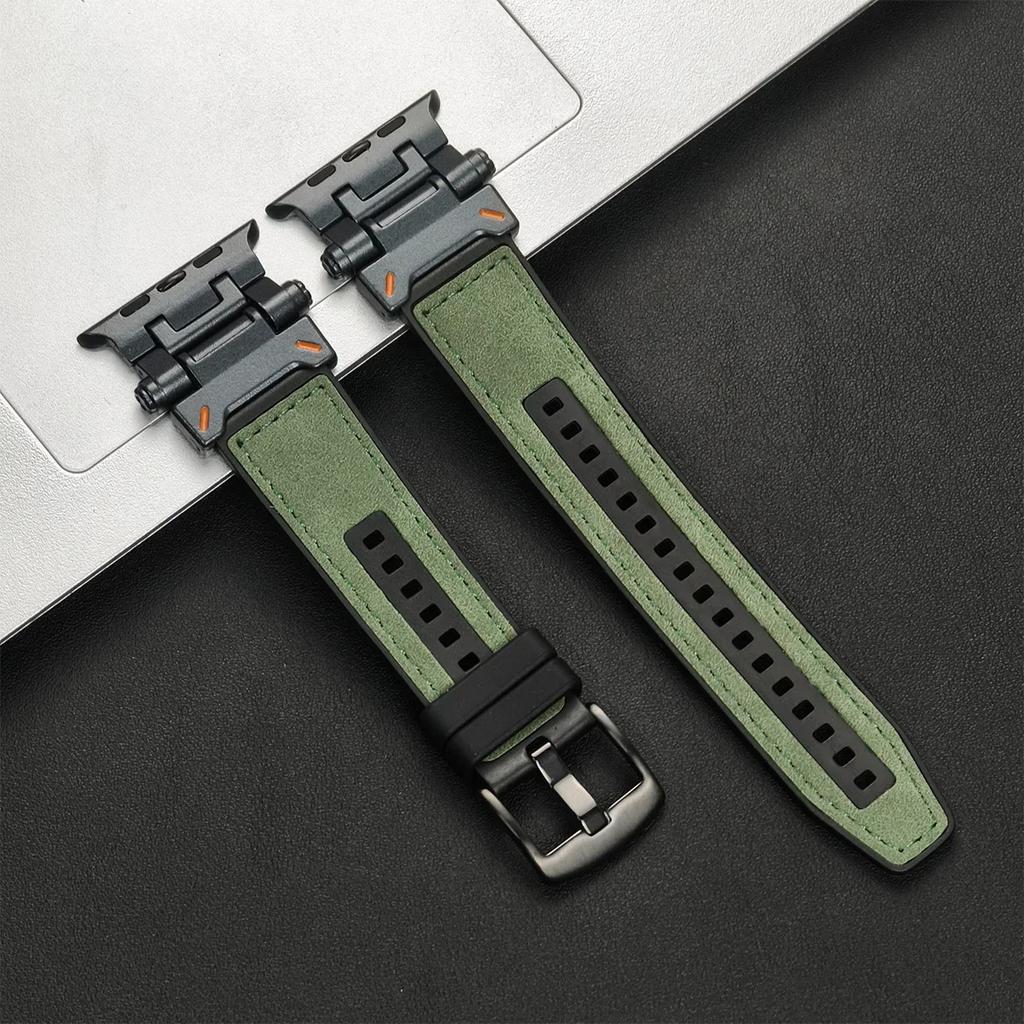TPU Sport Strap For Apple Watch 9 45mm Ultra 2 49MM 44mm 42mm Silicone Bracelet for iWatch9 8 SE 7 6 4 5 3 2 1 Band Accessories