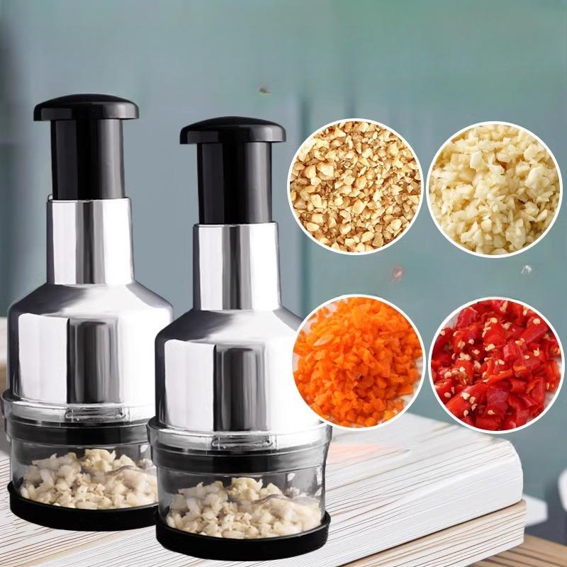 

Stainless Steel Patting Knife Garlic Press Kitchen Tool Manual Garlic Peeler Household Multi-functional Garlic Puree Maker Starry sky grey
