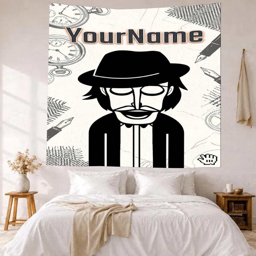 Incredibox Custom Your Name Wall Decor Tapestry Art For Pet Memorial Birthdaywedding Party Backdrop Family Gift