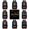 Stylish Harry Potter Print Canvas Backpack With Hidden Zipper Pockets