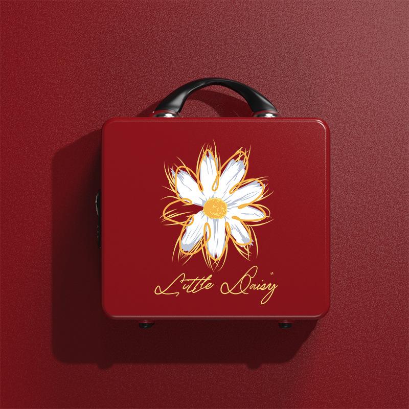 Internet Celebrity Daisy Suitcase Women's Large Capacity Makeup Bag 16 Inch Suitcase Travel Storage Box Portable Gift