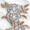 Color Bead Sequins Three-Dimensional Embroidery Flower Applique Clothing Cheongsam Hanfu Luggage Decoration Cloth Sticker Accessories