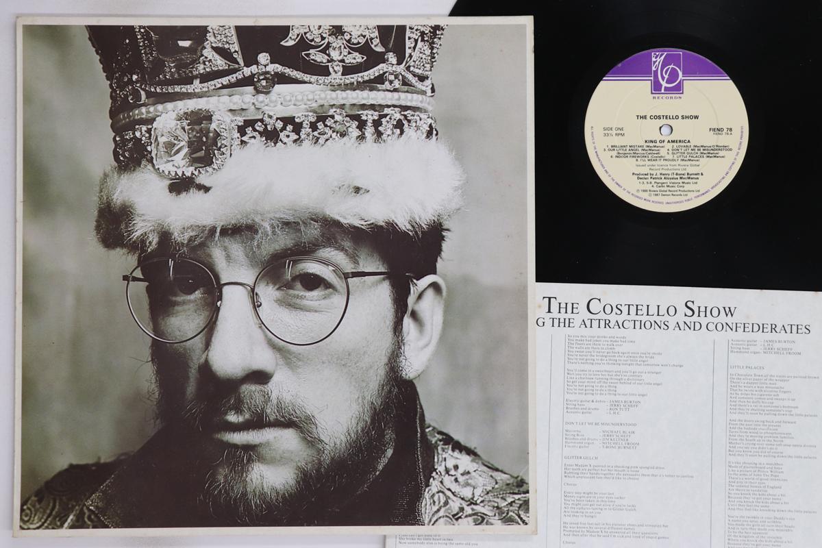 

LP Record COSTELLO SHOW - King Of America FIEND78 IMP 1987 UK Rock Used