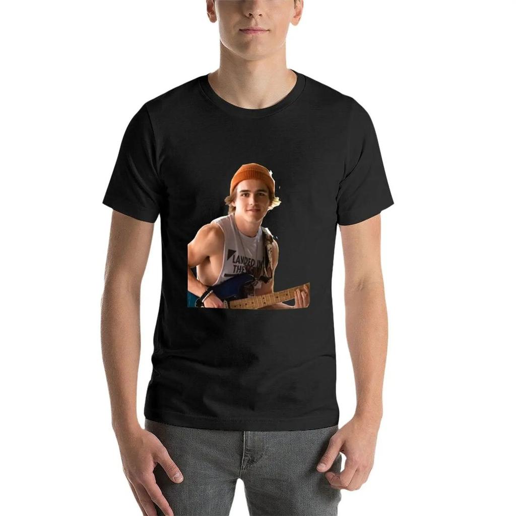 Classic Musician Portrait Guitar Player Graphic T-Shirt
