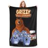 Coperta da Viaggio di Sopravvivenza Grizzly e Lemming Qualità Morbida Coperta Plaid Inverno Ragazze Ragazzi Soggiorno Moda Copriletto