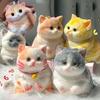 Cute Animal Cat Squishy Toy Ultra Soft Stress Relief Squeeze Fidget Toy Kawaii Sensory Toy for Kids Anxiety Relief Desk Decor
