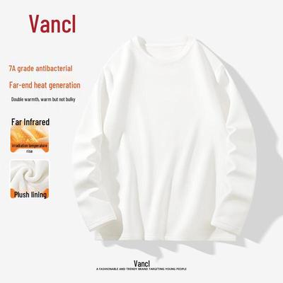 VANCL Men's Fleece Lined Thermal Long Sleeve T-Shirt