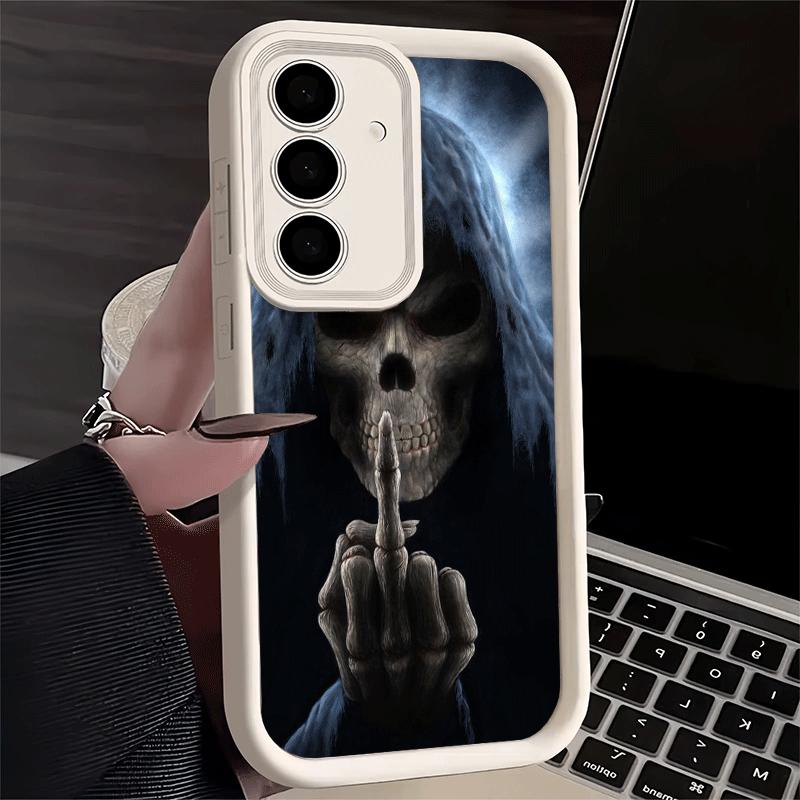 Phone Case for Samsung Galaxy A17 A16 A15 A14 A13 Grim Reaper Skeleton Funny Style A56 A36 A26 A55 A35 A25 A54 A34 A24 A53 A33 A