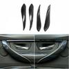 4x Carbon Fiber Style Inner Door Handle Cover Repalcement Trim For BMW 3 F30 F34