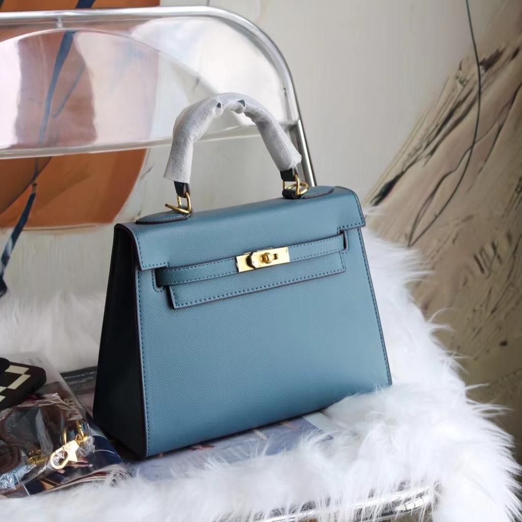 2025 neue High-End-Handtasche der zweiten Generation, leichter Luxus, für Damen, schlicht und vielseitig, Single Shoulder, diagonal zu tragen, Leder Kelli Tasche