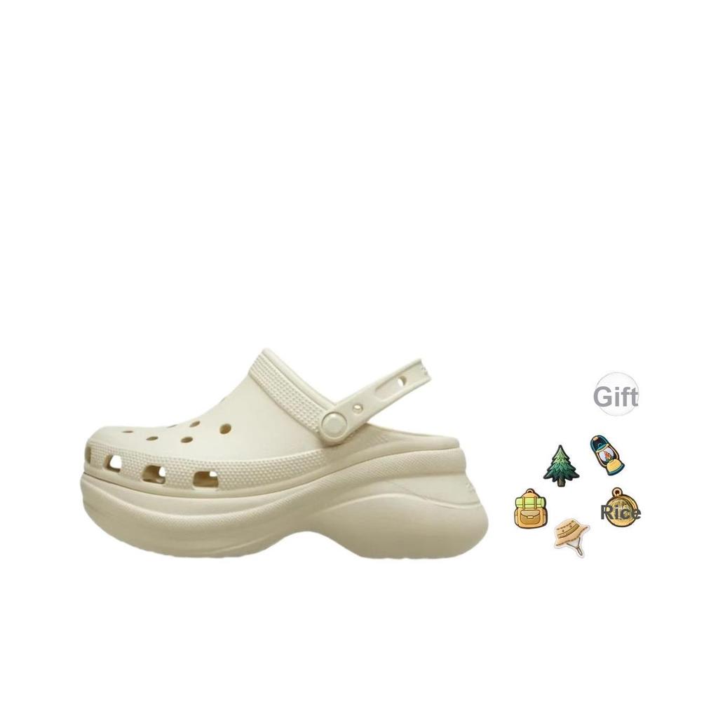 Crocs Classic Little Whale Non-Slip Durable Clogs Women Clogs Bone-White 206302-2Y2