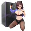 16CM Anime Mocha Jiang Jiang Jiang Figure Beautiful Girl Kneeling Position Sexy Toys Gifts Collection Decoration Ornaments PVC