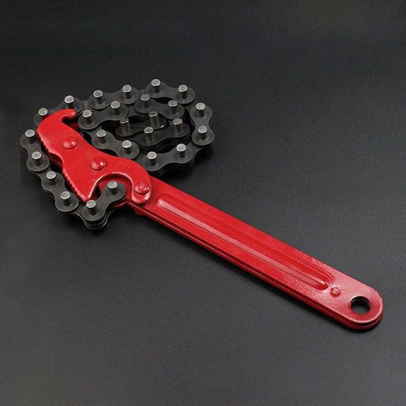 Těžký ráčnový řetězový klíč Reverzibilní nástroj na olejové filtry Nástroje pro potrubní armatury Pasují Kleště řetězového klíče na olejové filtry