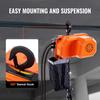 SucceBuy 330/1100/2200LBS Electric Wire Rope Hoist Crane Electric Chain Hoist with Trolley Overhead Garage Ceiling Winch