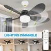 Intelligent Ceiling Fan with Light, Remote Control, Adjustable LED, 6 Blades, Ceiling Fan Installation, Hard Wired, 85V-265V Voltage, Lighting