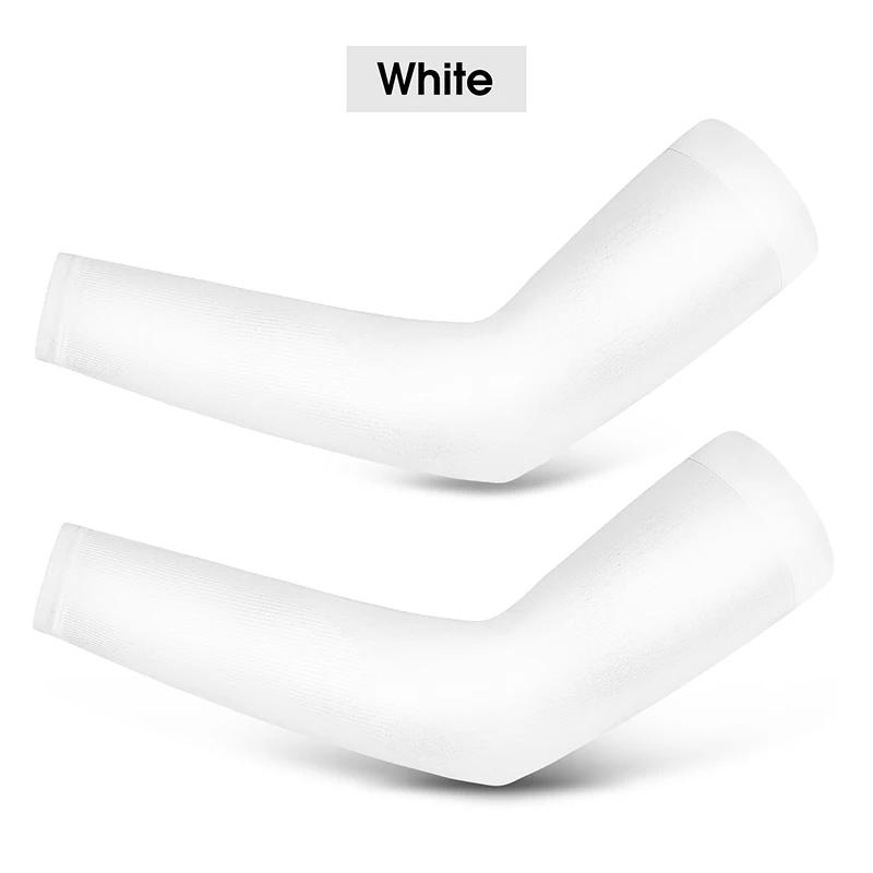 Comfort Fit Ice Fabric Arm Sleeves Breathable Quick-Dry UV Protection for Running Cycling Outdoor Sports Long Arm Covers