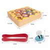 Montessori Bee Trap Game Clip Beads Children Logic Concentration Fine Motor Training Game Teaching Aids Educational Toy for Kids