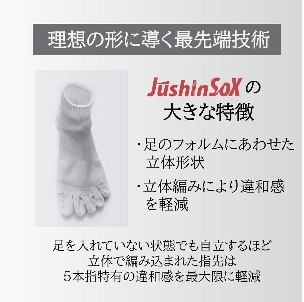 Палурде JushinSOX Короткие гравитационные носки размера LL, сделано в Shock Grip S0012, темно-синие, (27-29см), Япония, Носки с регулировкой мышц, Пятипалые, Амортизирующие,