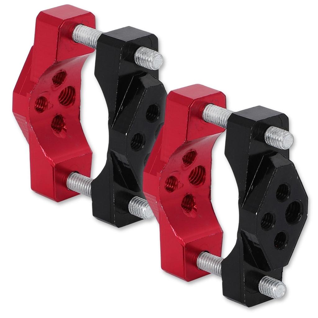 Calm Wish Bike Fog Lamp Stay Pipe Clamp Bicycle Universal Bar Fixing Hardware Handle Holder Red 2 Pcs