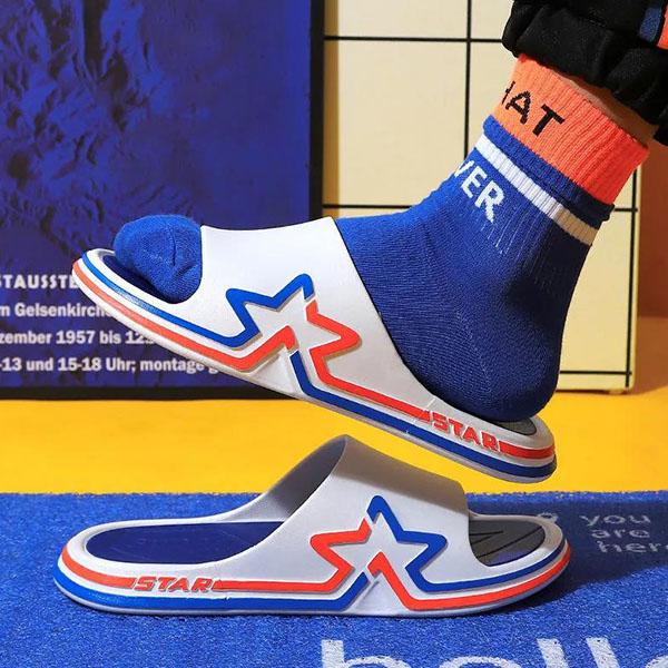 Zapatillas planas de suela suave para interiores de gran tamaño para primavera para hombre, zapatillas deportivas de playa de tacón grueso para verano al aire libre