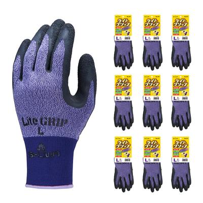 Showaglove Leichte Arbeitshandschuhe 341 Light Grip Größe 10 Paare Nein. Lila, L,