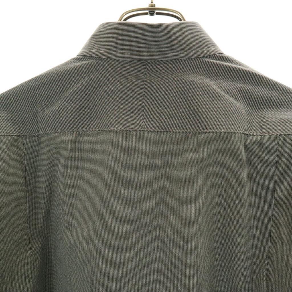 Givenchy 90s Made In Japan Old Long Sleeve Cotton Shirt 48 Gray Men's Used