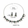 Rhinestone Necklace Earrings Set Pendant Women Jewelry Set Elegant Tassel Jewelry Set  Wedding