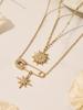 INS Inspired Design: 5A Zircon Star and Sunflower Brooch & Necklace Bracelet Set