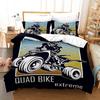 3D Racing Bedding Set King Queen Down Duvet Cover Pillowcase 2/3pcs Motocross Bed Cover Boys Men Home Textile Gift