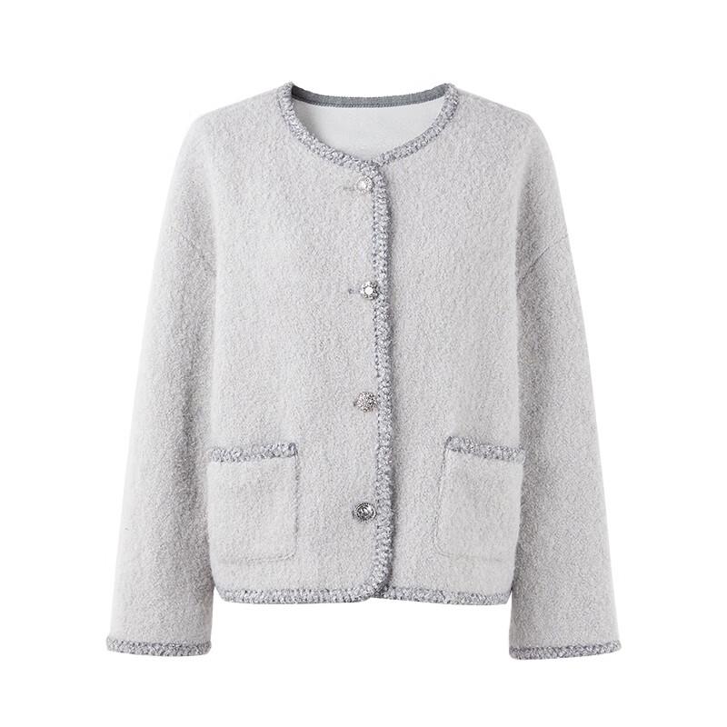 Qiusui Yiren Women's Elegant Petite Fragrance Style Winter Jacket