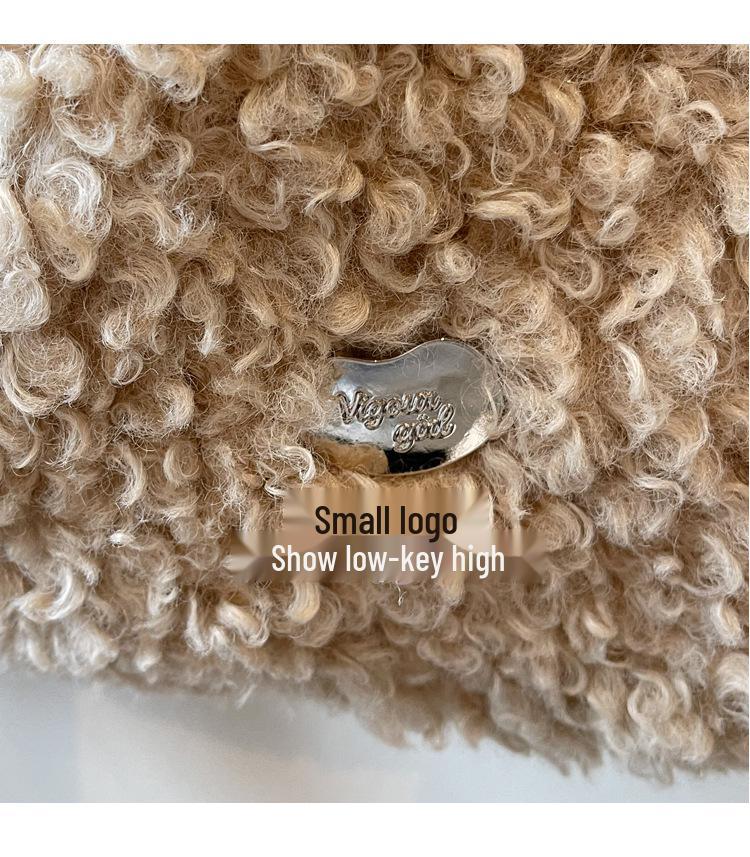 2025 Early Autumn Cute Plush Handbag and Crossbody Shoulder Bag