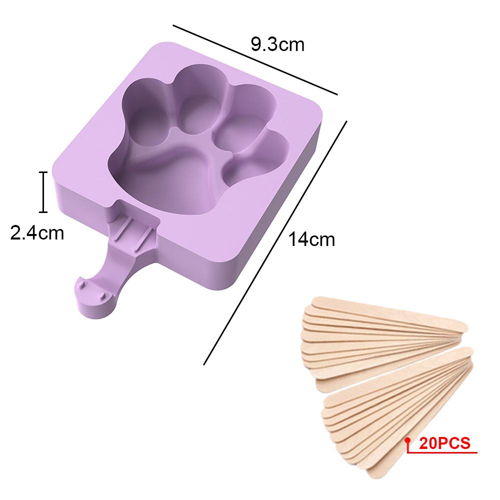 Silicone world 8/4/3 Hole Silicone Mold Silicone Ice Cream Mold Popsicle Molds DIY Ice Cream Mould Ice Pop Maker Mould Ice Tray