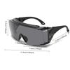 Non-polarized Safe Protection Glasses for Work Telescopic Adjust High Definition Ventilate Windproof Windproof Sunscreen Men Women Goggles