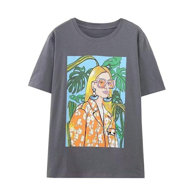 Sivatu Short Tshirt Womens Traf Sleeve Tee Tops Summer Y2k Streetwear Shirts Fashion Woman Blouse 2023 Summer T Shirt Female