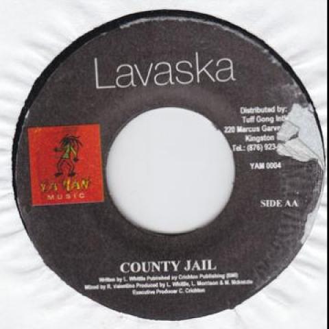 

7inch Record LAVASKA - County Jail Ya Man 1999 Jamaica Reggae, Ska & Dub