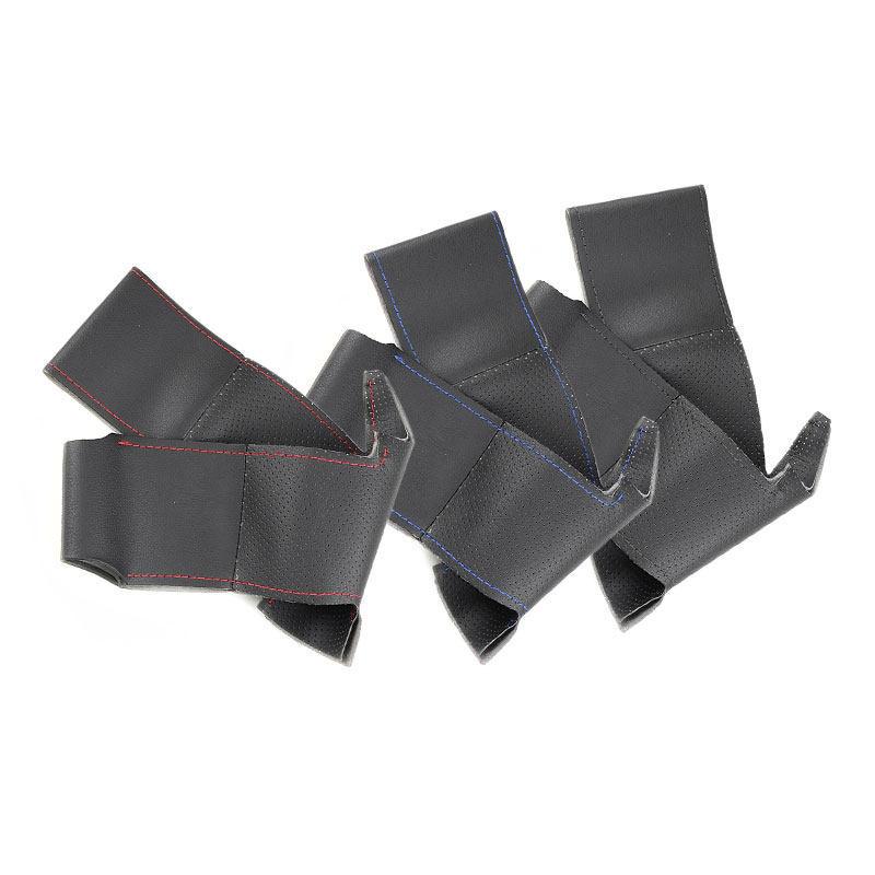 For Toyota RAV4 Auris 2014 Corolla iM 2017 Scion iM 2016 Car Accessories Braid Steering Wheel Leather Cover Hand Sewing Trim