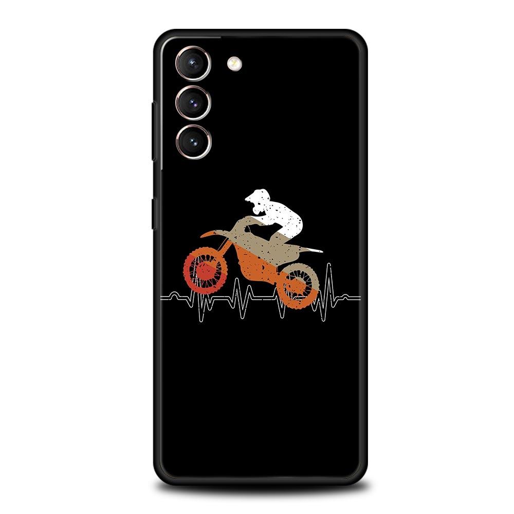 Moto Cross Motorcycle Sports Phone Case For Samsung Galaxy S24 S23 S22 5G S20 Ultra S21 FE S10 S9 Plus S10E S8 Lite 20 TPU Cover