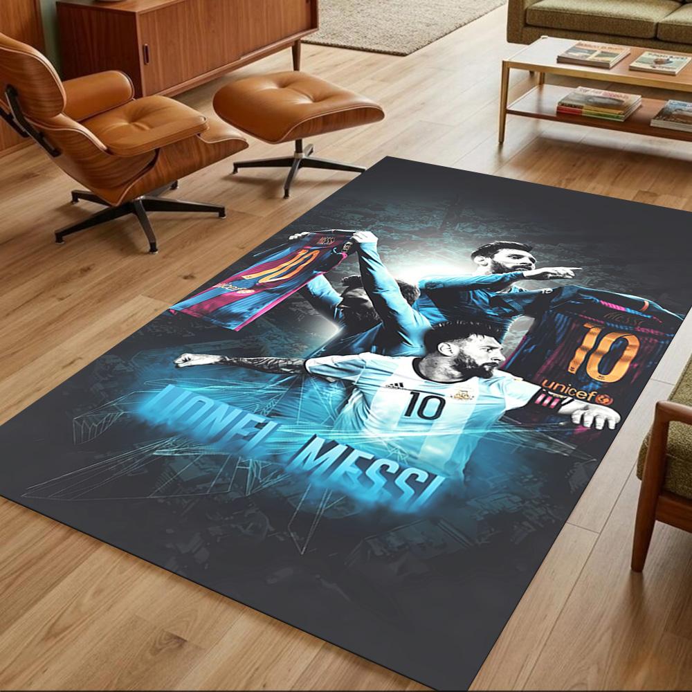 Inter Miami FC Messi Floor Rug Office Rug Perfect for Playrooms Bedrooms Foyer Hallway Antislip Carpet Office Home Decor Spiritual Gift