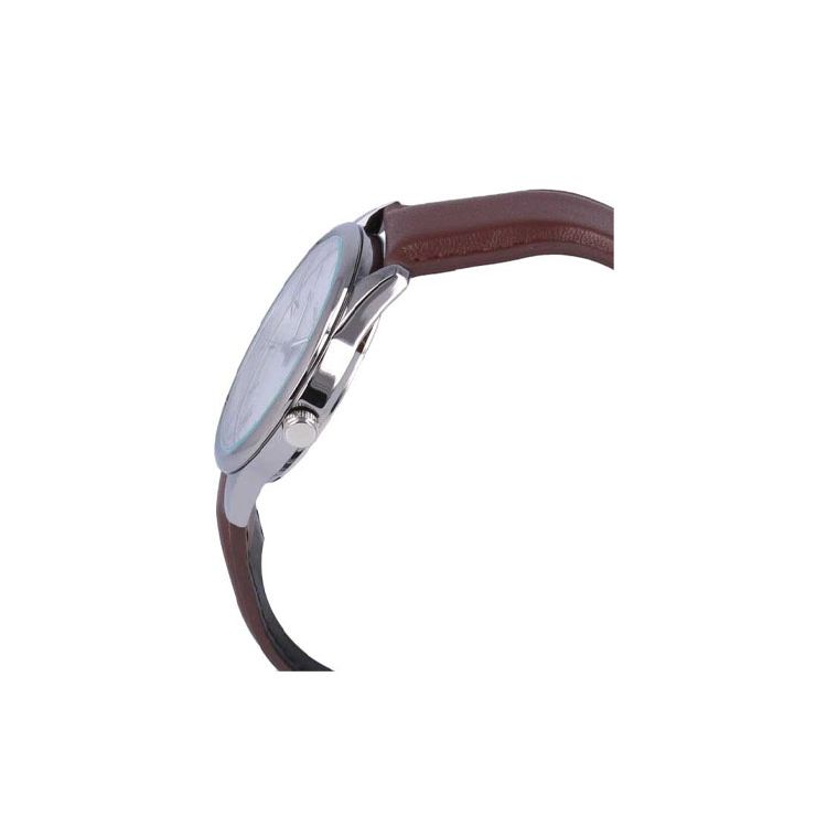Casio Standard Series Simple Retro Small Round Watch Business Fashion Quartz Movement Leather Strap Men watches Silver MTP-V005L-7B5
