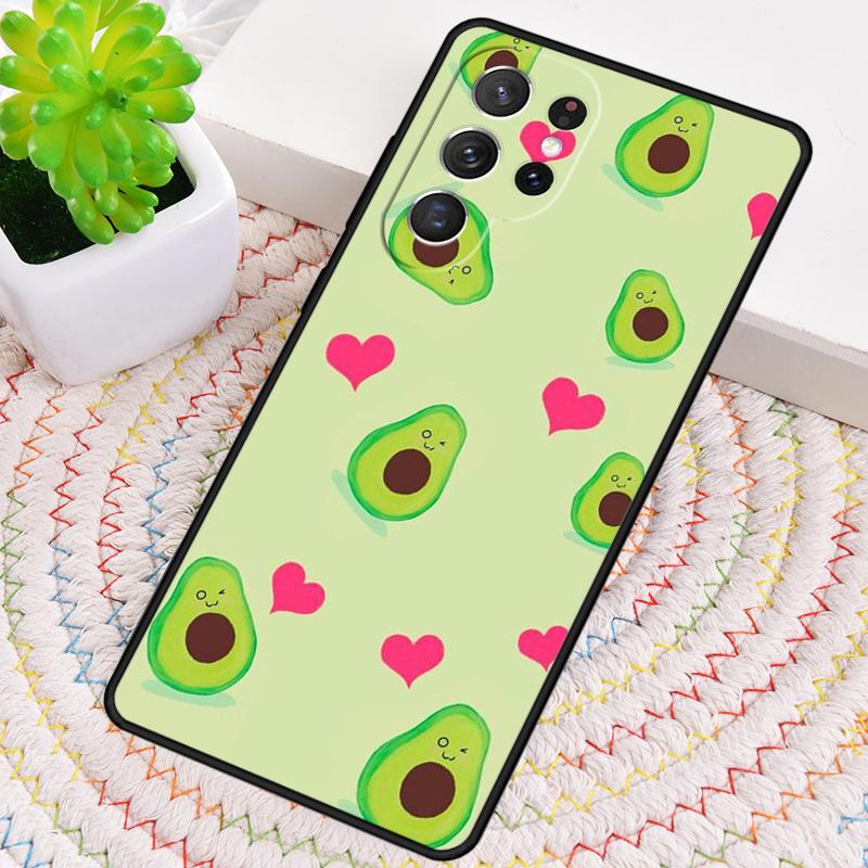 Lovely Avocado Silicone Phone Case For Samsung Galaxy Note 10 Pro S26 S25 S24 S23 S22 S21 Plus S25Ultra Capa Cover