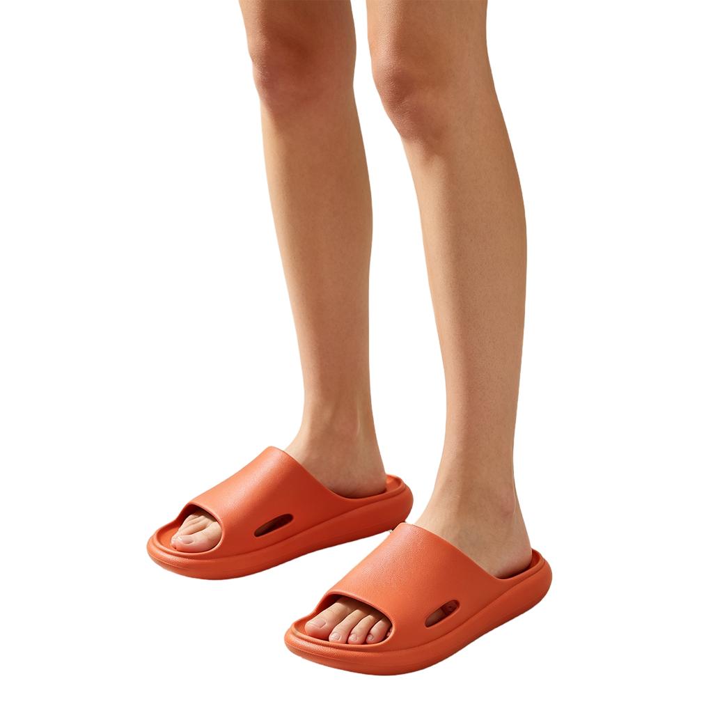 Women's Quick-Dry Breathable Hollow Shower Slippers with Non- Drainage Design