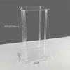 Elegant Transparent Square Frame Flower Stand for Weddings and Events