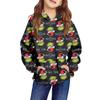 Children's Long-sleeved Loose-fitting Pullover Hoodie With Drawstring And Solid Color