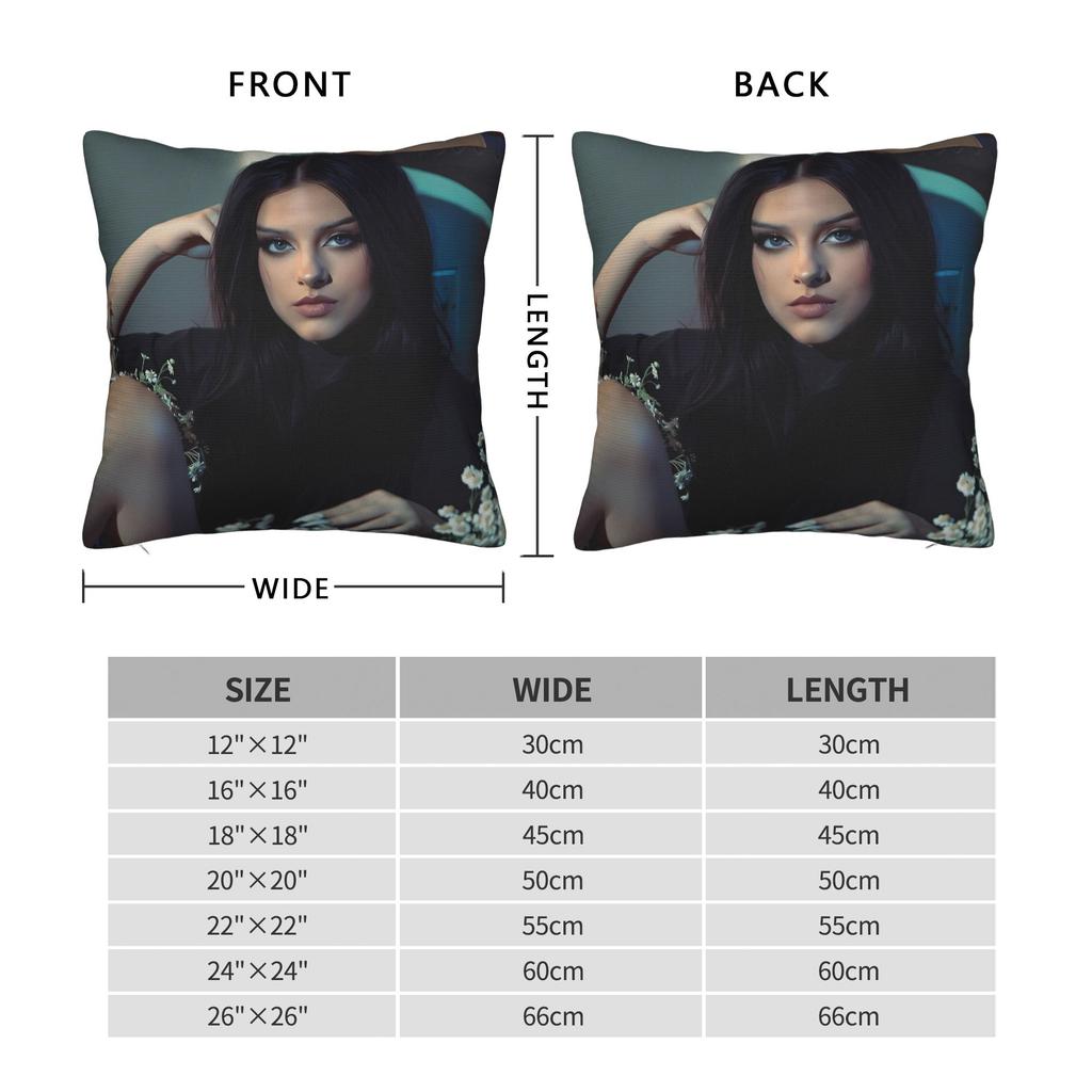 Jessie Murph Hysteria Tour 2025 Pillow Case  Square Pillow Cover For Sofa Home Decoration Novelty Pillowcases