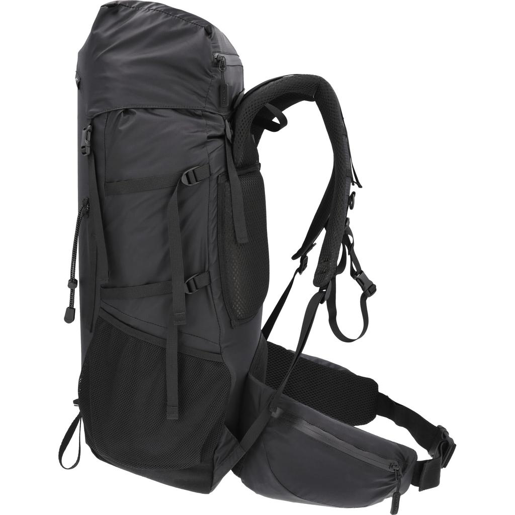 Hiking Backpack (37L + 5L) - Lightweight, Water-Resistant, Black, for Mountaineering and Trekking - PEAKHUNT