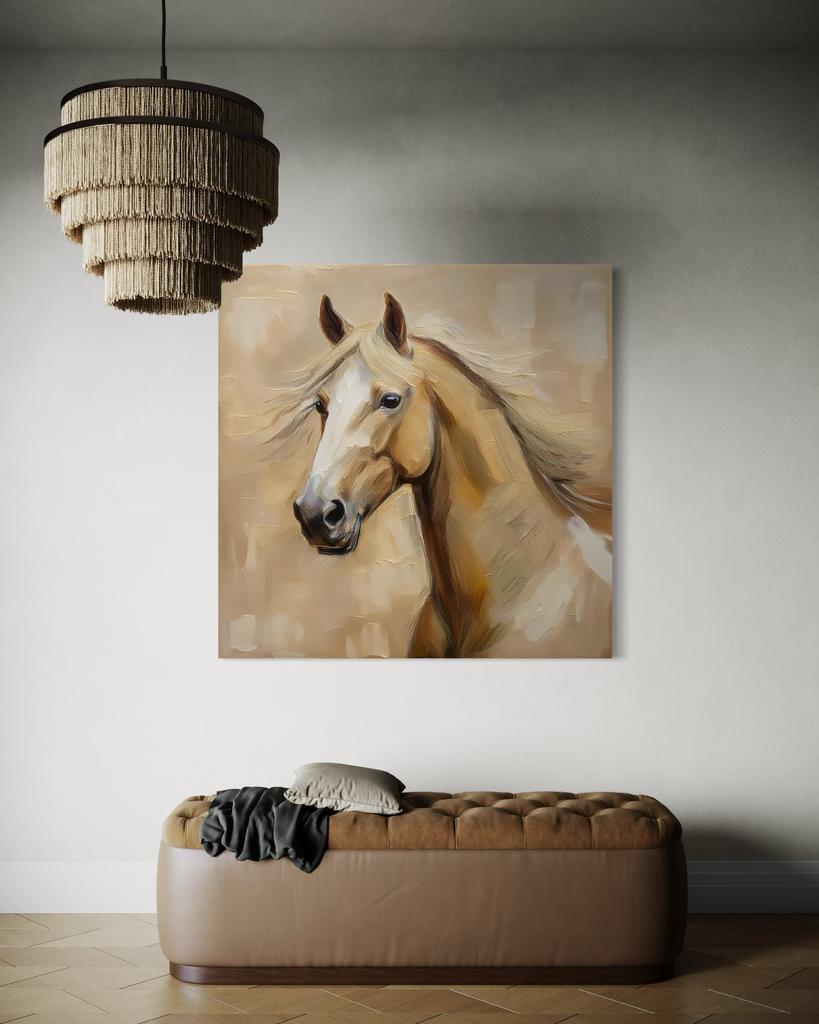 Canvas Print, Animals Vintage Horse