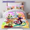 Classic Cartoon Pattern Bedding Quilt Set Quilt Cover Pillowcase Home Decoration Gift (1 * duvet cover + 2 * pillowcase, without core)