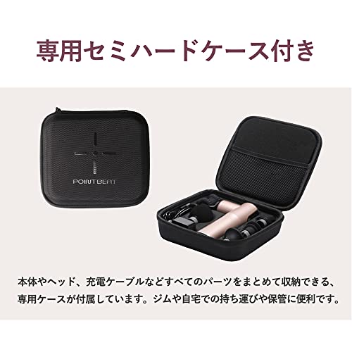 Doshisha Point Beat Handy Roller Plus, Rechargeable, Lightweight, with 5 Attachments, Champagne Gold, Momirax